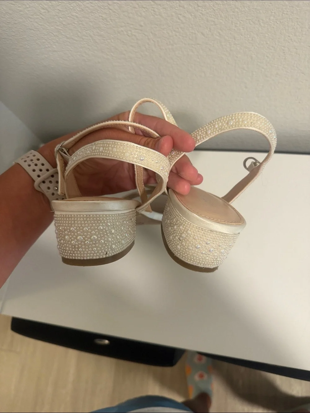 Women's Pearl Low Heel Sandals